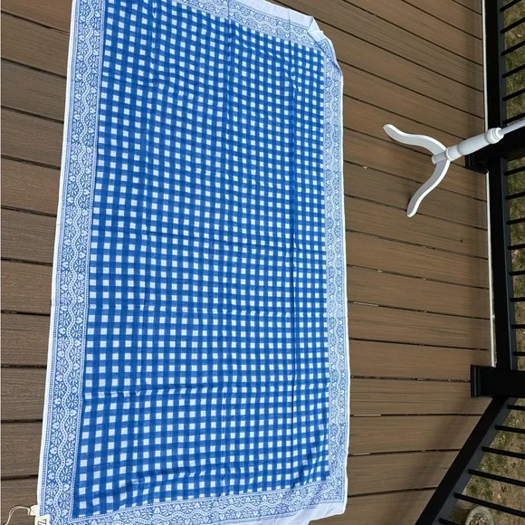 SZ Blockprints Sarong in Blue and White Gingham